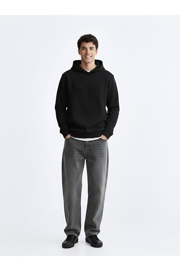 WEYIKE NEW Logolu Kapüşonlu Sweatshırt - 1