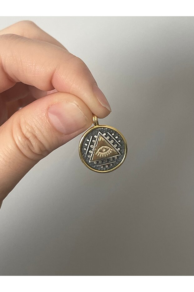 Gümüş göz kolye ucu - 1