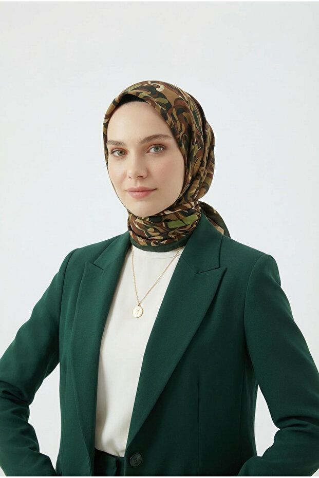 Spring Eşarp Kamuflaj Desen - 1