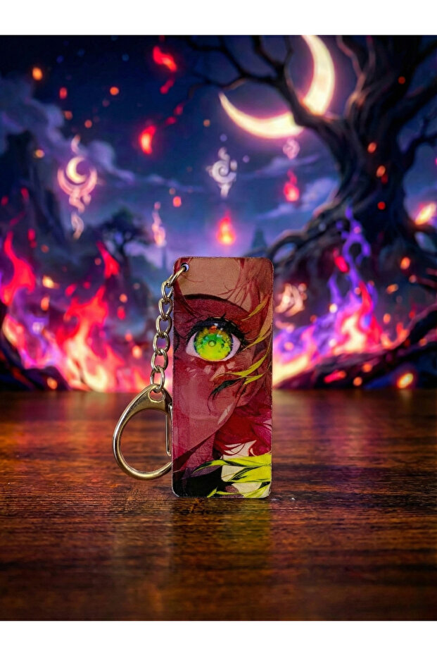 Demon Slayer Anime Keychain Acrylic Matte Accessory Mitsuri Kanroji