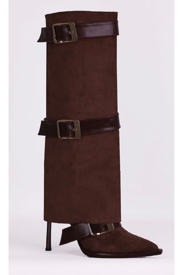 Thin Heeled Knee-Length. Women's Boots – Stylish and Modern Design, Durable and Comfortable. Heeled Boots