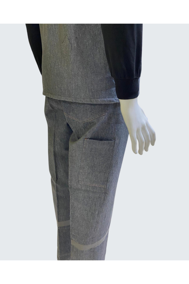 Reflective Jeans Work Suit - 8