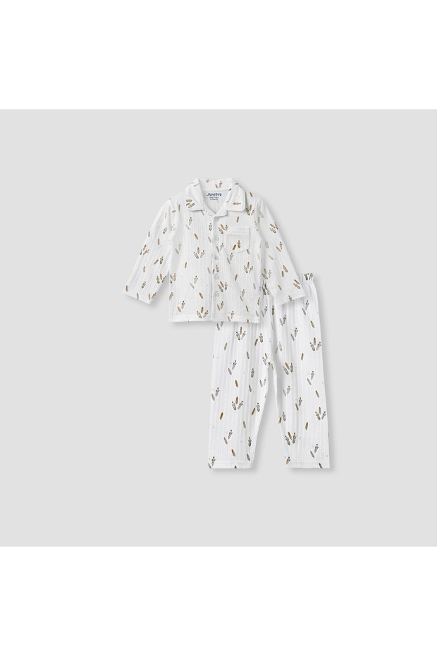 Printed Shirt and Pyjama Set