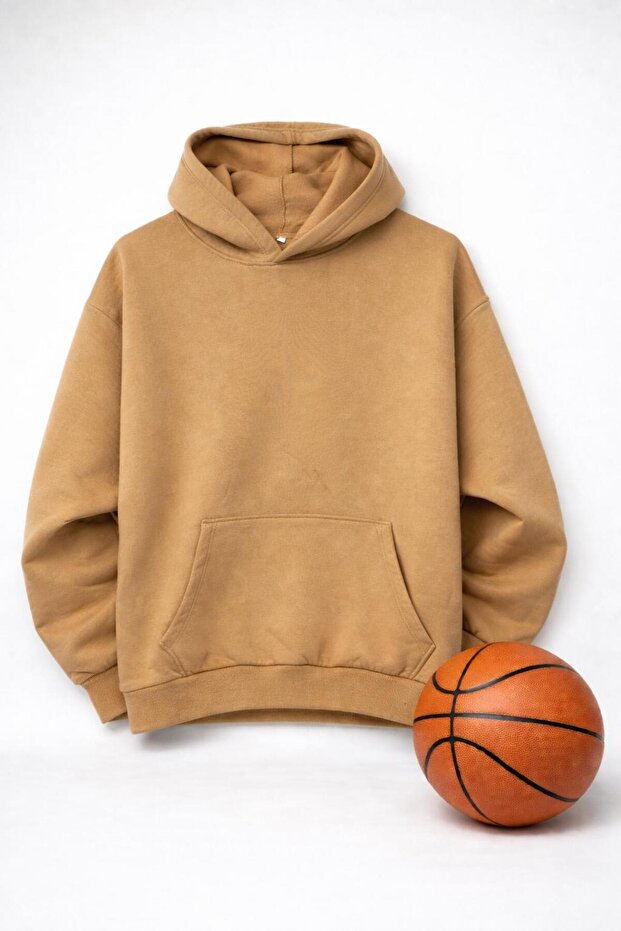 Hooded Kangaroo Pocket 3-Ply Cotton California Print Sweatshirt