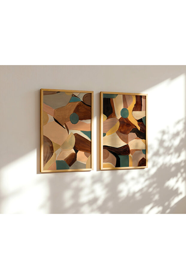 2 Parça Çerçeveli Ahşap Tablo - 2