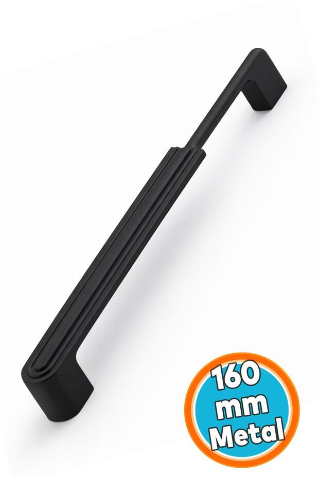 Furniture Drawer Cabinet Door Handle Durable Handle Handles 160 mm Black Metal Handle