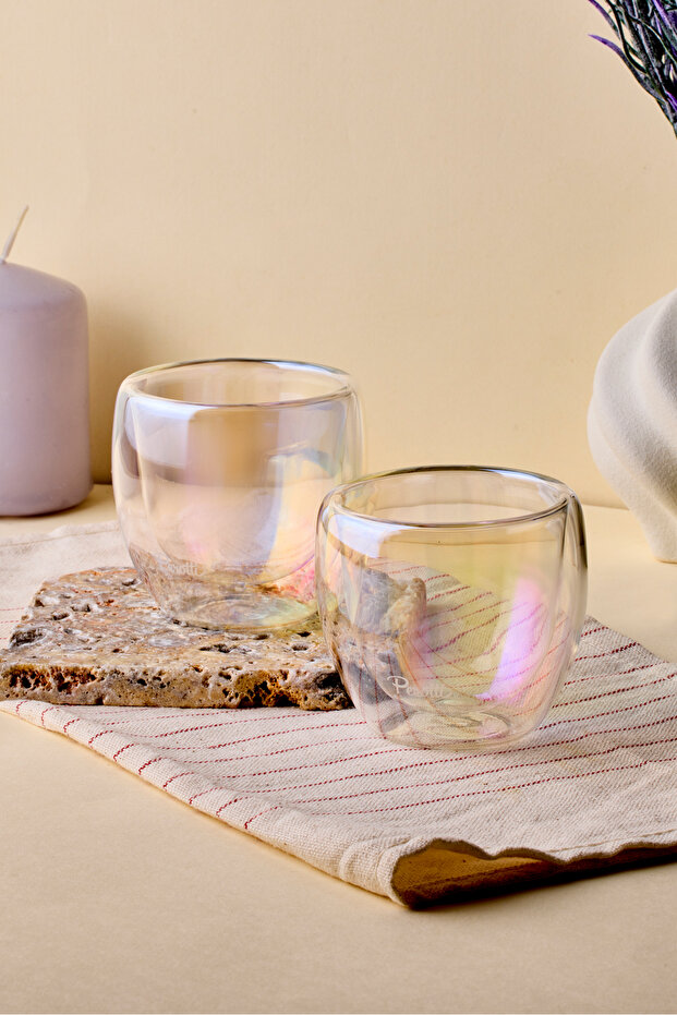 Colors 2'li Çift Cidarlı Espresso Cup 80 ml - 2