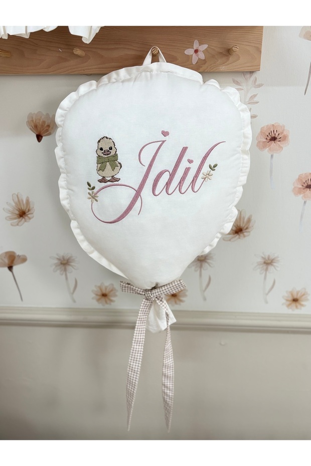 Balloon Pillow Embroidered