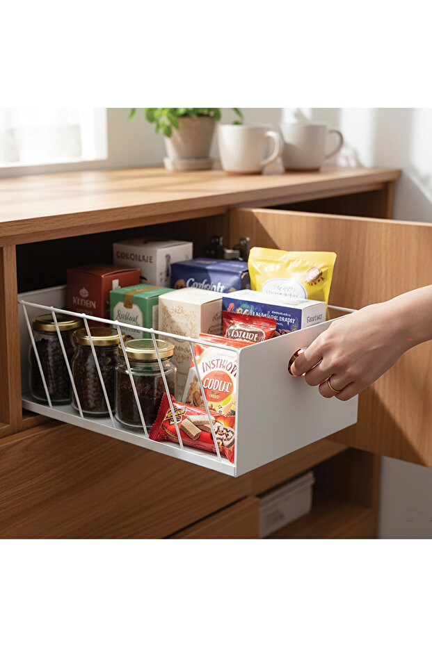 23' Šafta za ormarić, ladica, bela - 4