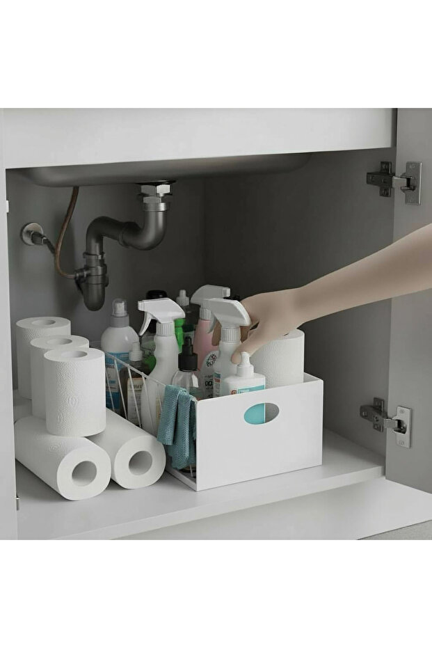 23' Šafta za ormarić, ladica, bela - 1