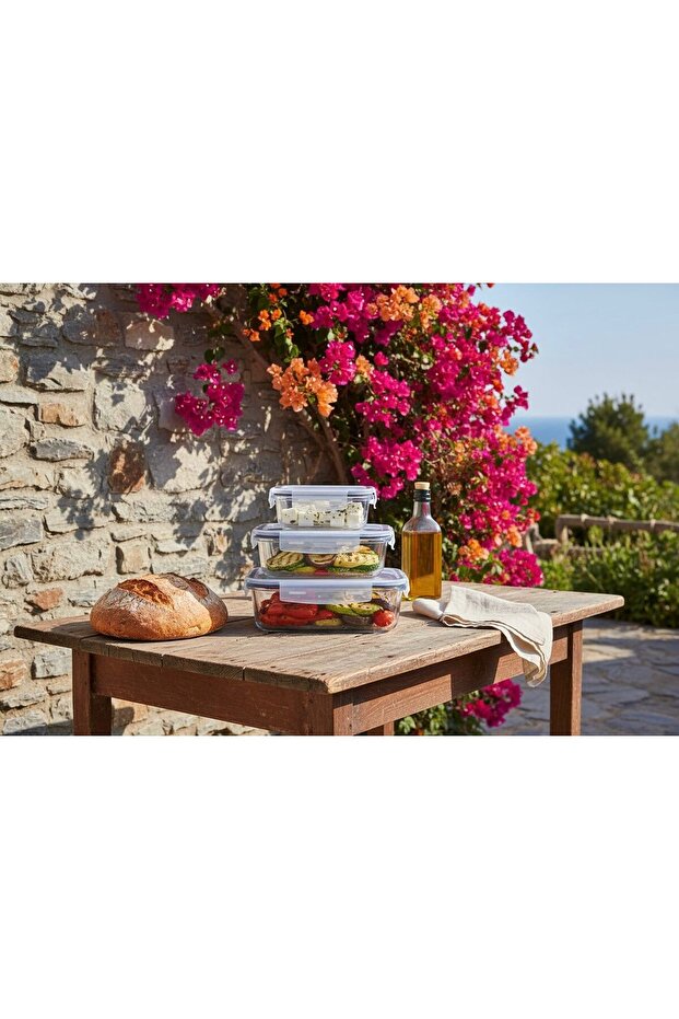 3'lü Mini Saklama Kabı Seti - 3