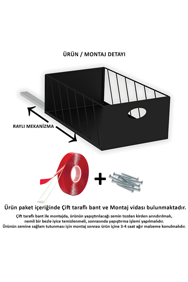 23' Šafta za ormarić, ladica, bela - 5