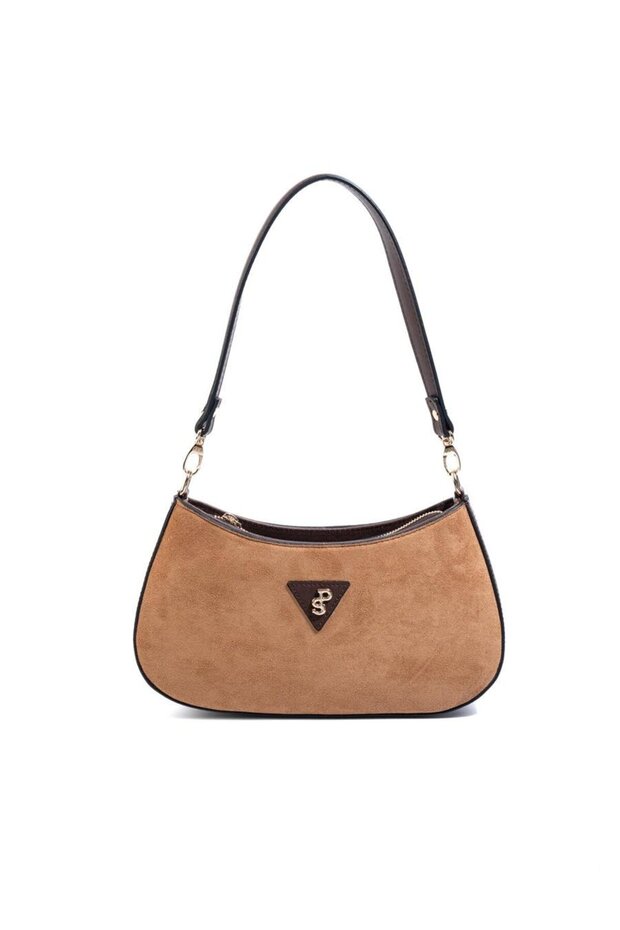 Taba - Brown Suede Women's Shoulder Bag Sp1251