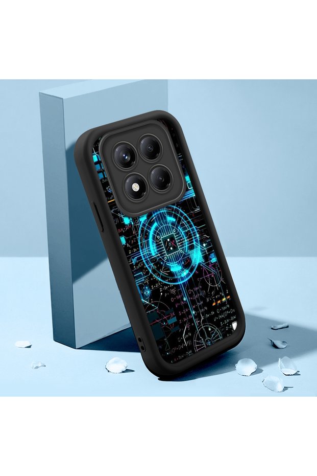 حافظة هاتف من السيليكون الناعم متوافقة مع هاتف Xiaomi Redmi Note 14 Pro Plus+ 5G، مضادة للسقوط، بنمط البيتكوين