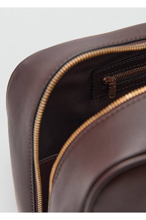 Deri görünümlü bowling çanta - 8