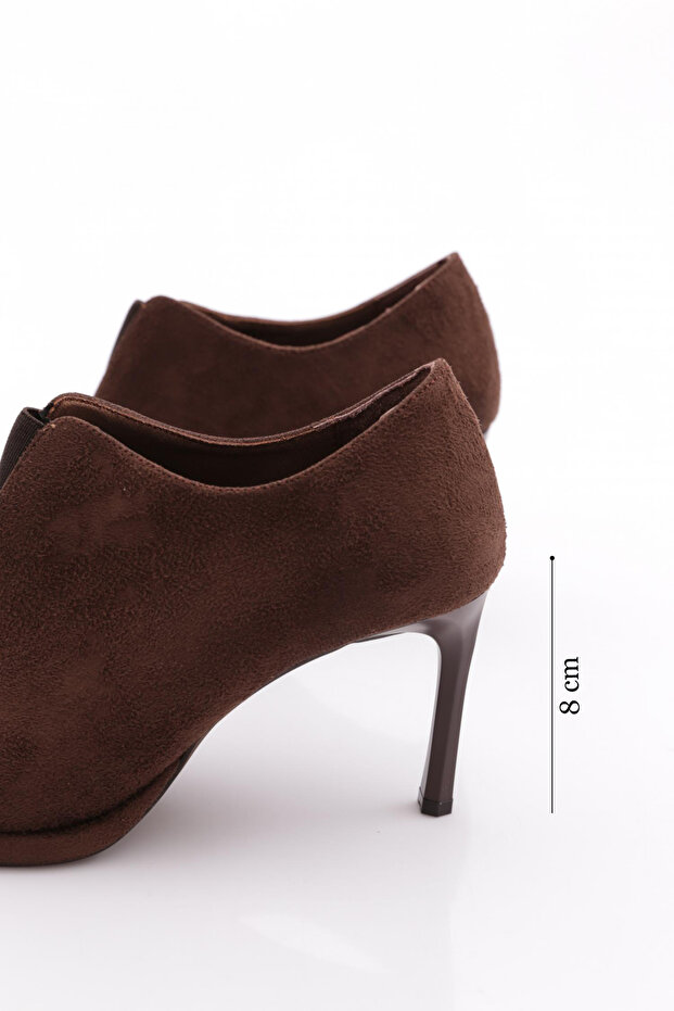 1830 Kadin Gold Detatli Topuklu Bot - 5