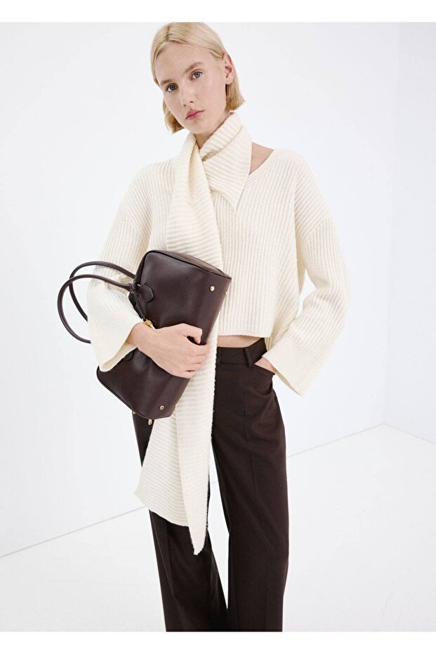 Deri görünümlü bowling çanta - 4