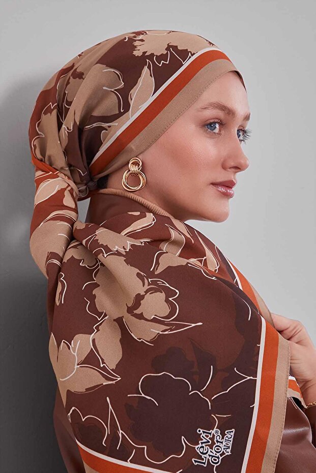 Tile Clover Pattern Aura Scarf - 1