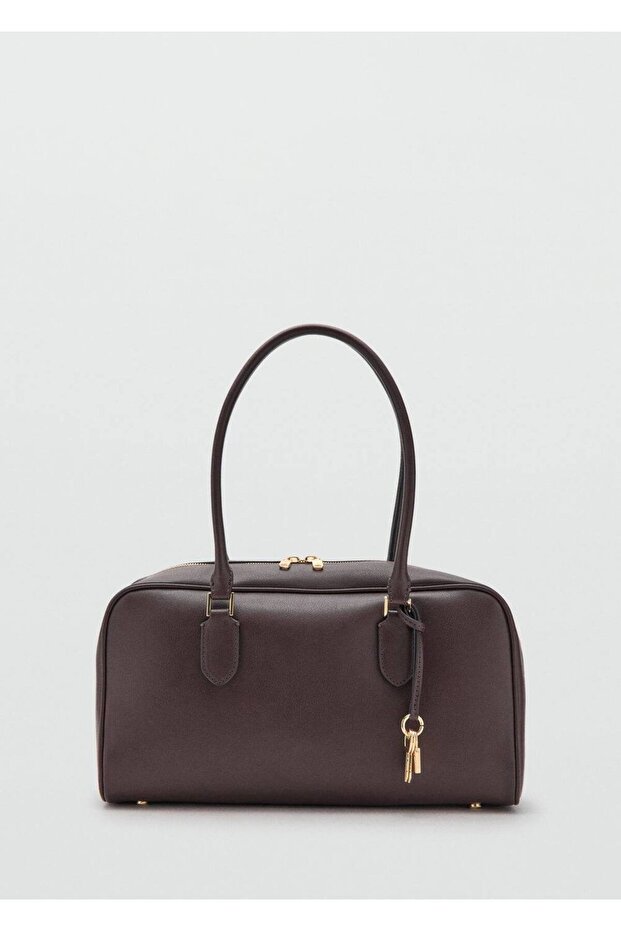 Deri görünümlü bowling çanta - 3