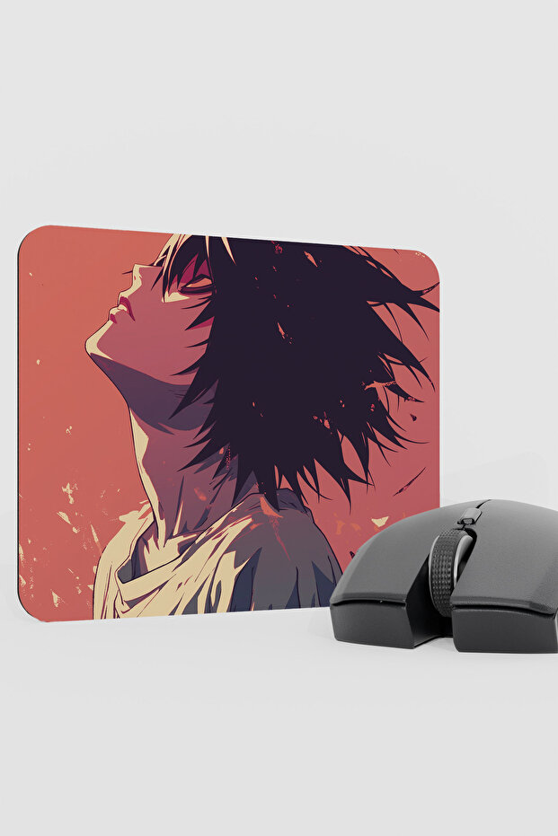 لوحة ماوس مطاطية غير قابلة للانزلاق من Death Note Anime V1 - مقاس 22×18 بوصة للألعاب