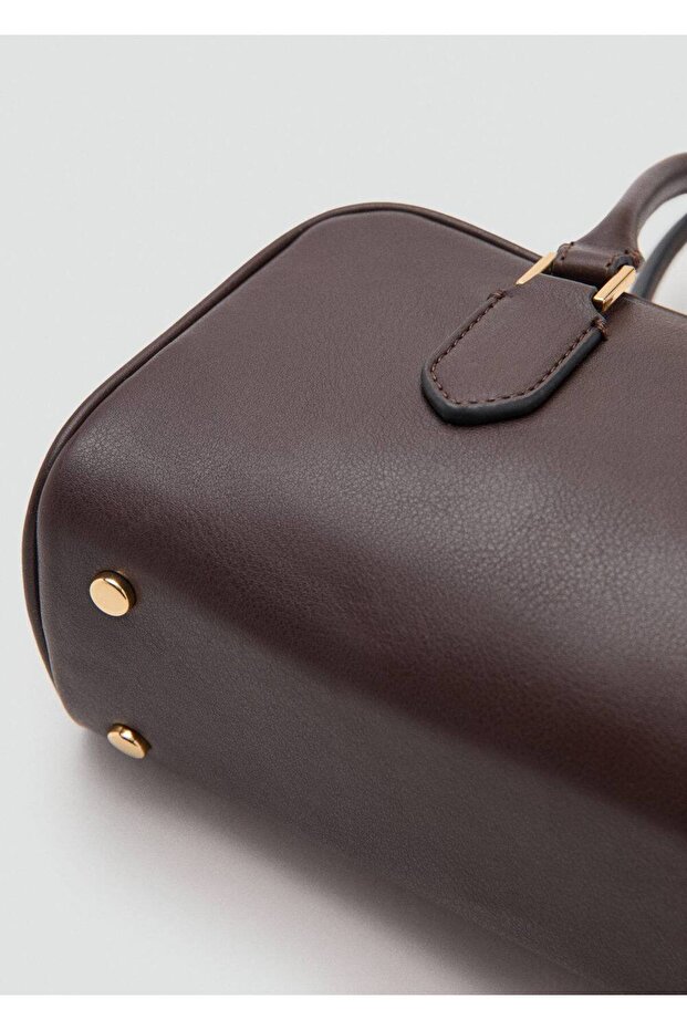 Deri görünümlü bowling çanta - 5