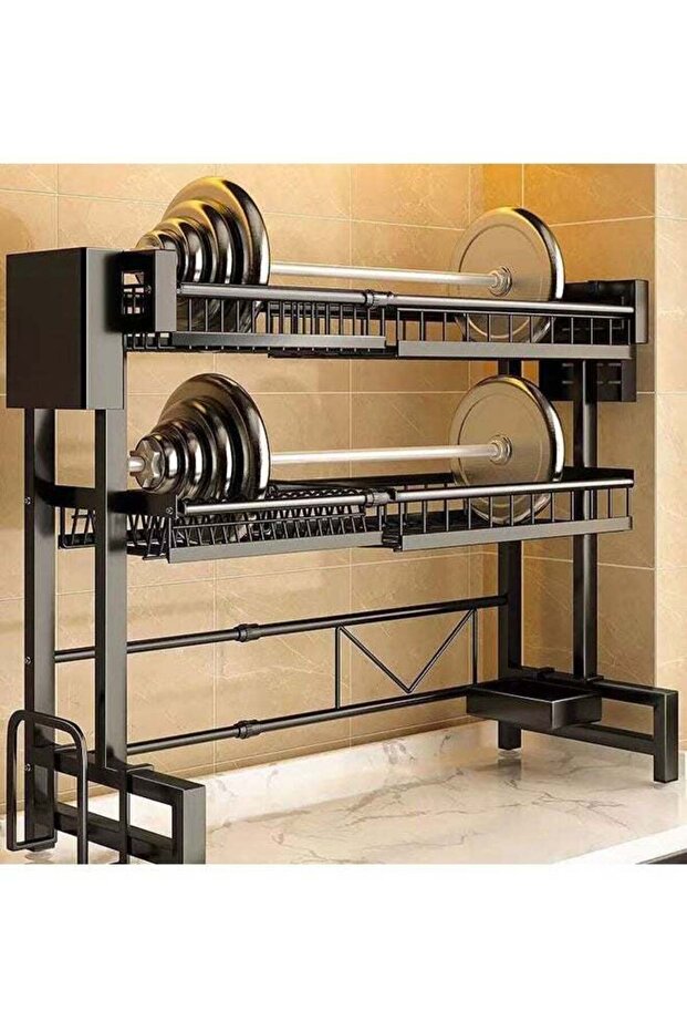 رف تصريف قابل للسحب مزدوج الطبقات - 4