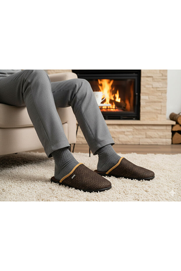House Slippers with Removable Soles