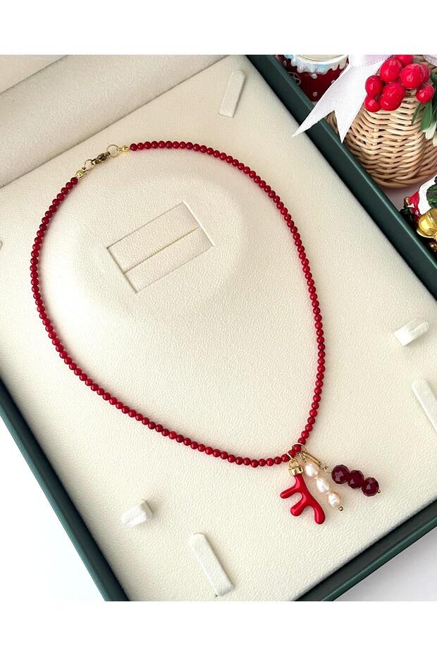 Charmlı Mercan Kolye - 3