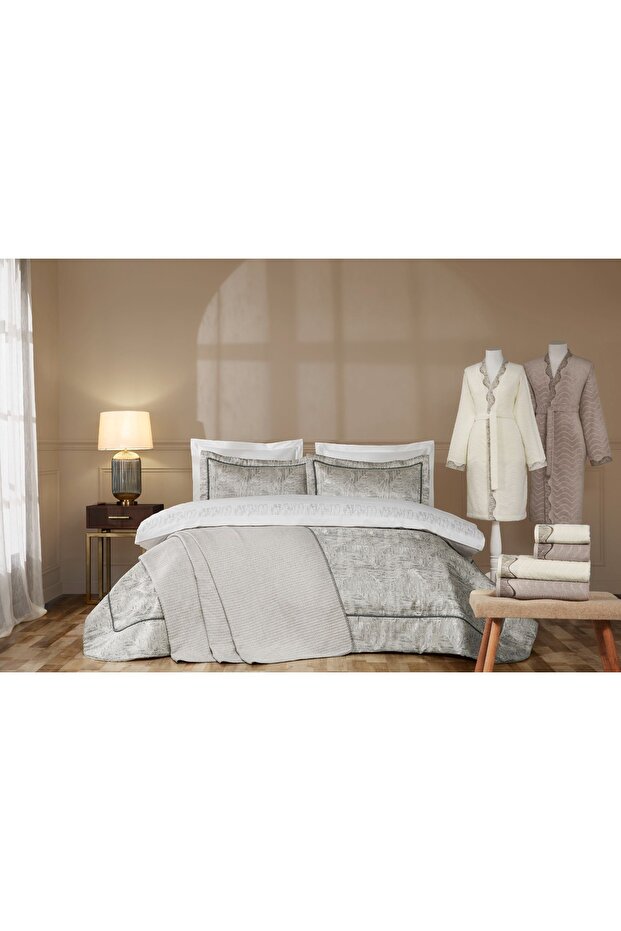 ÇEYİZ SETİ BLANK Bej 14 PARÇA - 1