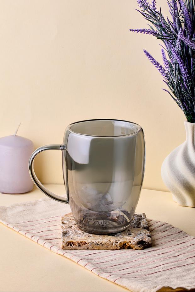 Füme Çift Cidarlı Kupa 350 ml - 2