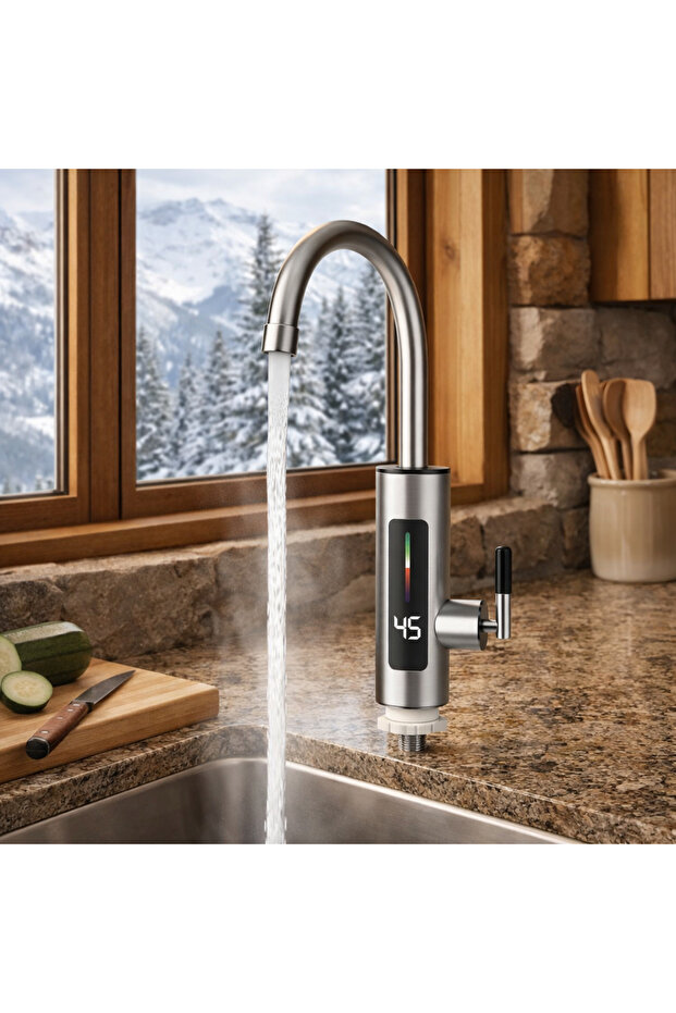 3000W Electric Instant Hot Water Tap | Digital Display | 360 ° Instant Water Heater