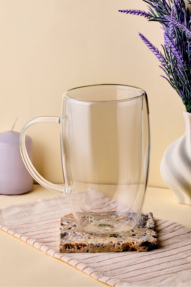 Cidar Çift Cidarlı Latte Kupa 450 ml - 2