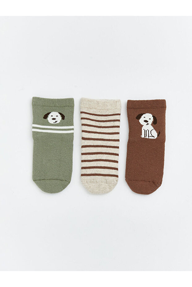 Printed Baby Boys' Ankle Socks 3-pack