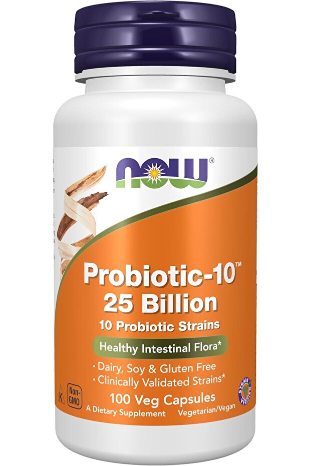 Supplements, Probiotic-10™, 25 Billion, with 10 Probiotic Strains, Dairy, Soy and Gluten