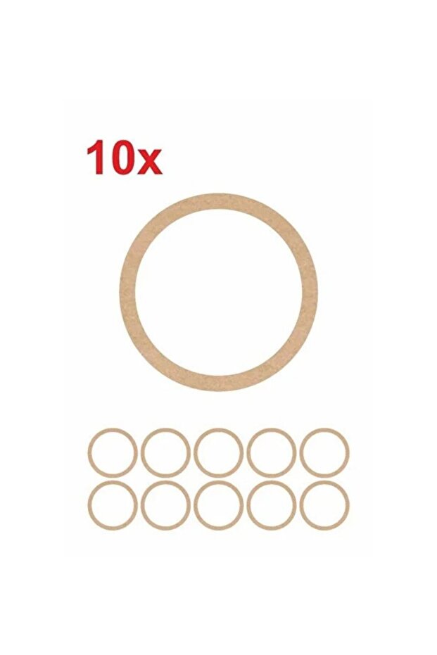 10-Piece Macrame Ring Pulley 7 cm Ornamental Material