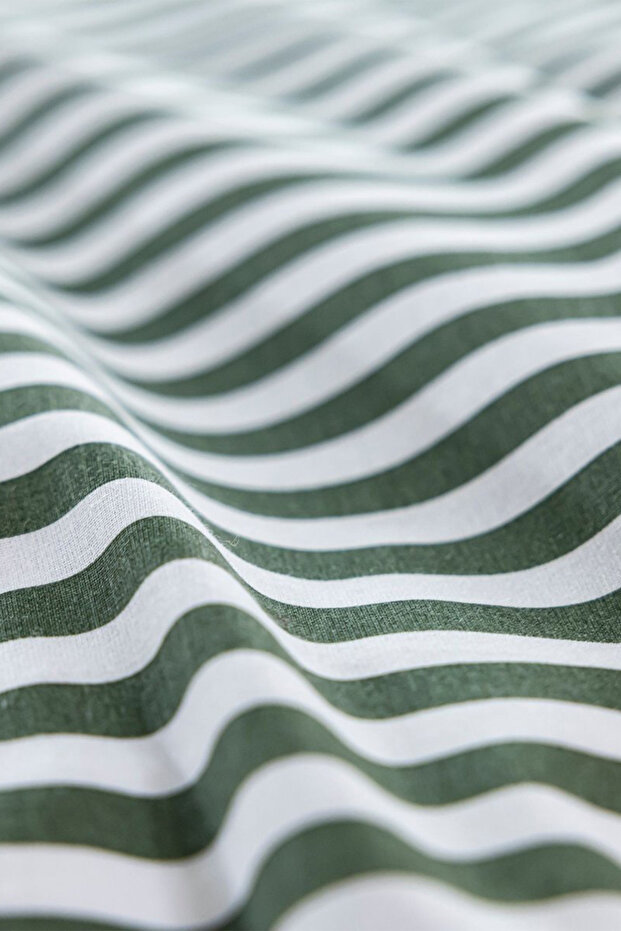 Stripe 100% Cotton Oversized Duvet Cover Set - 6