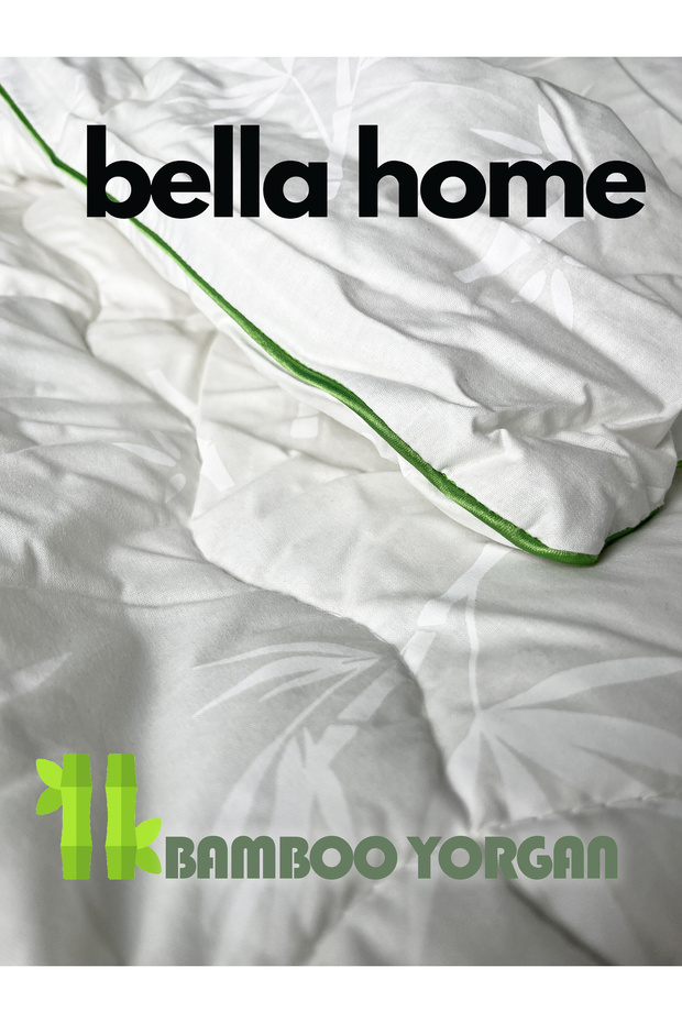 Single Bamboo Quilt - 155X215 cm - White with Original Linen Bag - 5