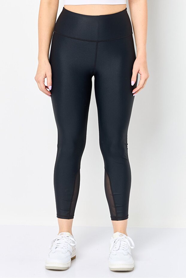 Women Sportswear Fit Brand Logo Training Leggings, Black