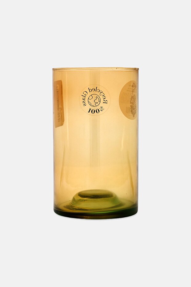 Tealight Glass Candle Holder 720 ml, Light Brown