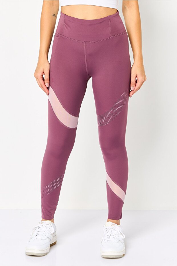 Women Sportswear Fit Training Leggings, Mauve