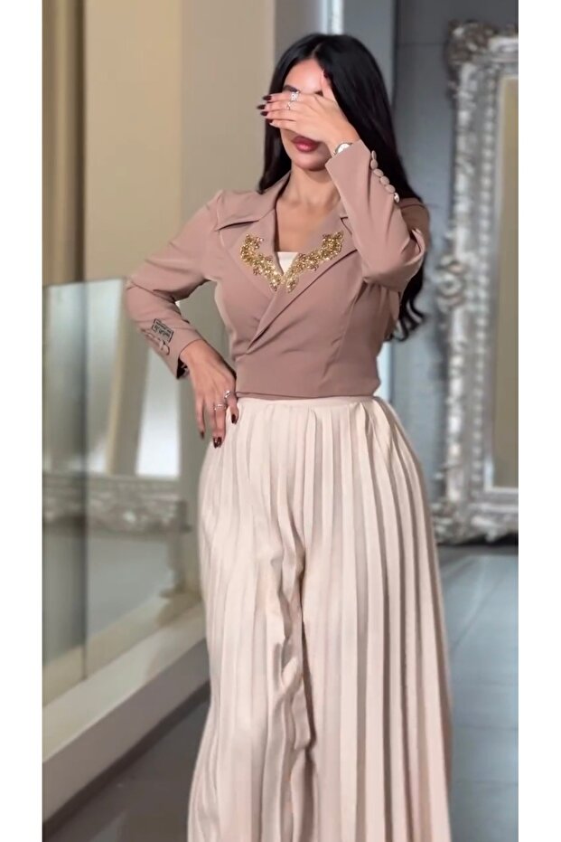 Two-piece jumpsuit, Barbie fabric - 8