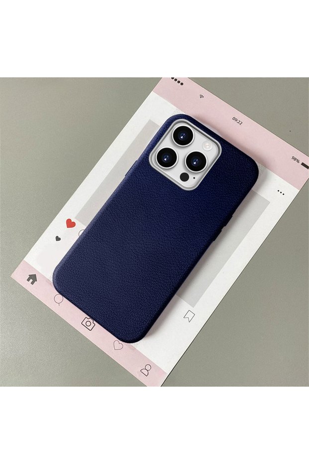 iPhone 14 Pro Compatible Leather Texture Anti Fall Soft Silicone Phone Case
