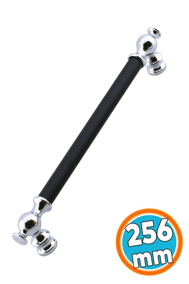 Furniture Kitchen Drawer Door Handle Cupboard Cabinet Handles Handle 256 mm Chrome Black Metal