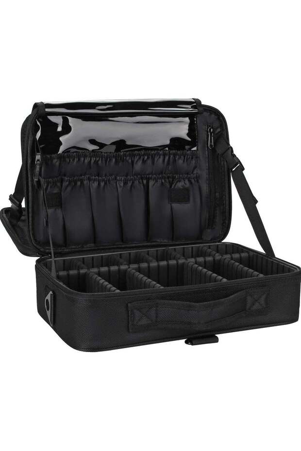 Large Capacity Makeup Case 3 Layers Cosmetic Organizer