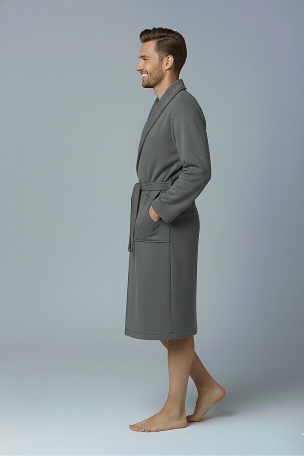 Cotton Premium Bathrobe I Unisex I Ultra - Soft I Bathrobe I Shawl Collar I Dowry I Men's & Women's Bathrobe - 4