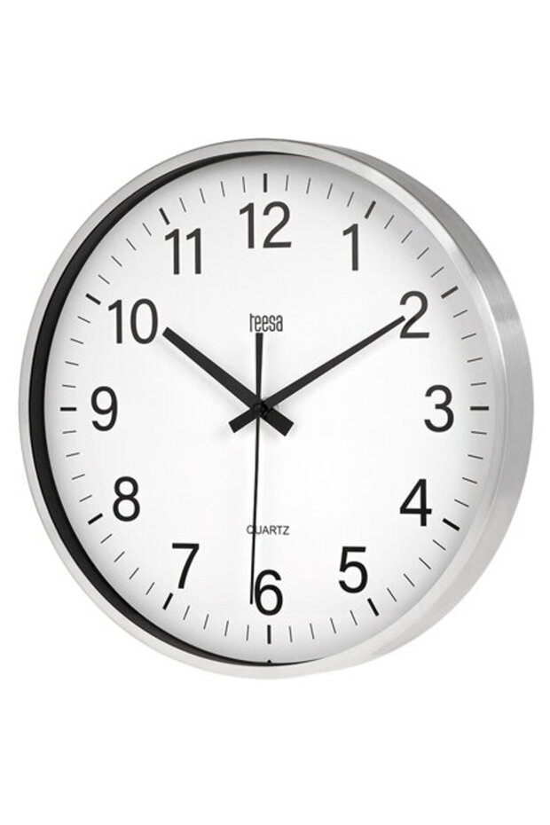 WALL CLOCK 30CM SILVER - 1