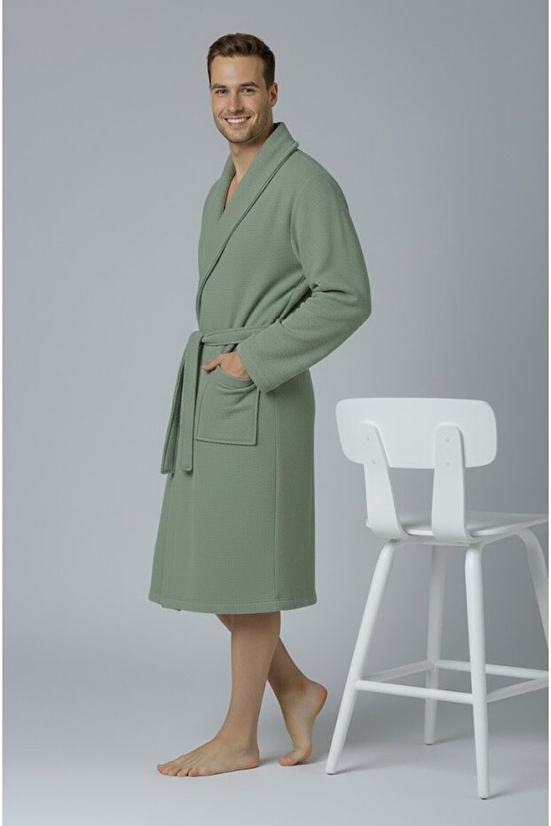 Cotton Premium Bathrobe I Unisex I Ultra - Soft I Bathrobe I Shawl Collar I Dowry I Men's & Women's Bathrobe - 6