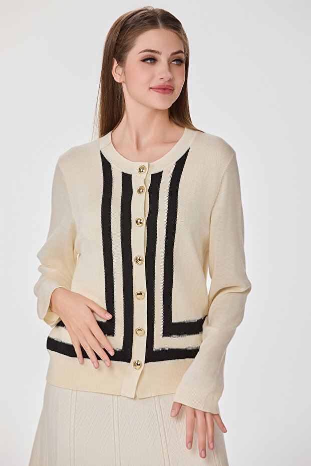 Beige wool jacket - 7