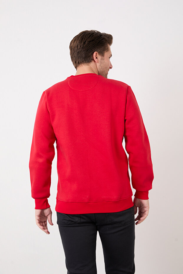 Erkek Bisiklet Yaka Basic Sweatshirt - 5