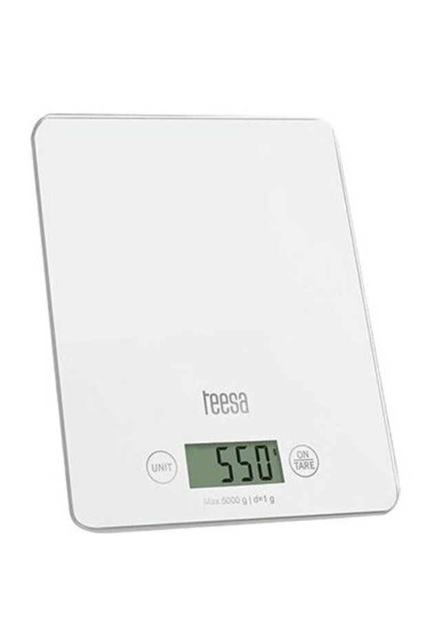 WHITE GLASS KITCHEN SCALE